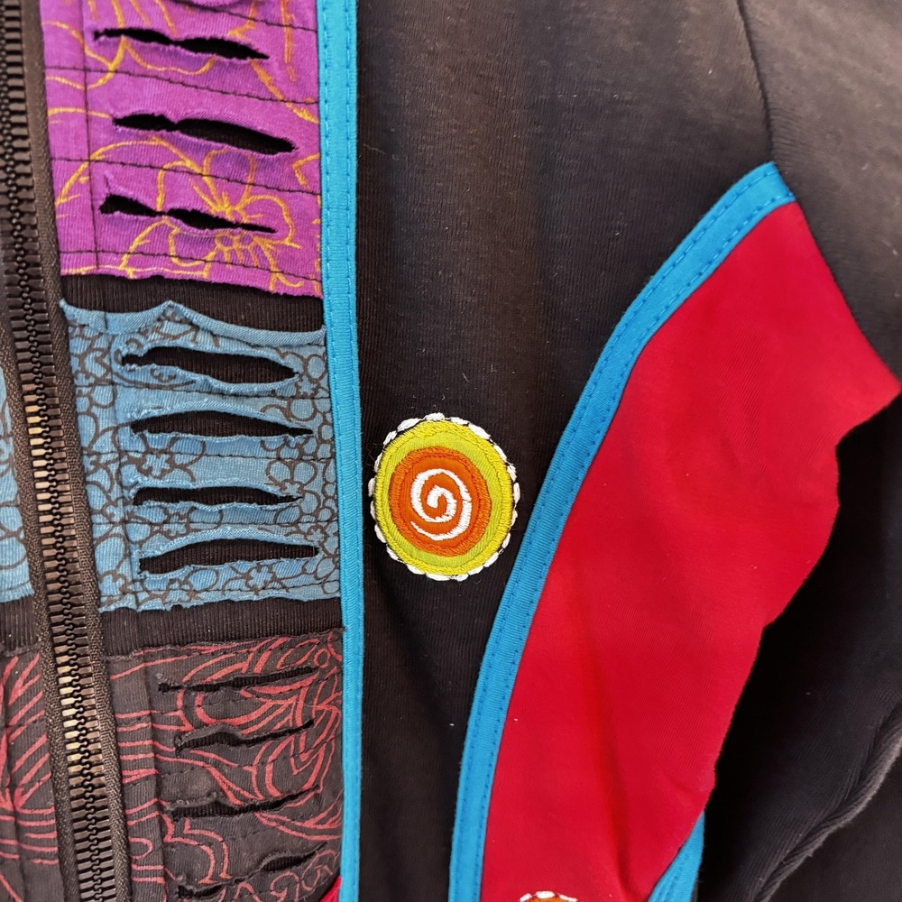 The Collection Royal Patchwork Full Zip Hoodie Wo… - image 5